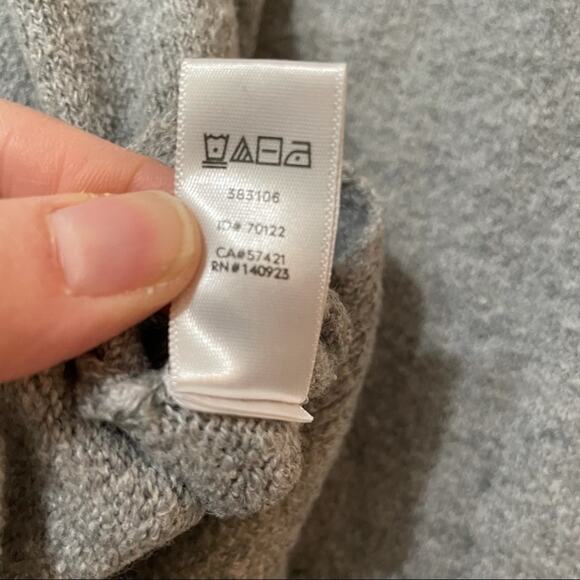 Loft Grey Crew Neck Pullover Sweater Womens XS Wool Blend Fall Casual Classic - Picture 7 of 7